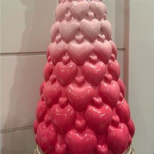 Pink Heart Ombre Tree on Golden Base